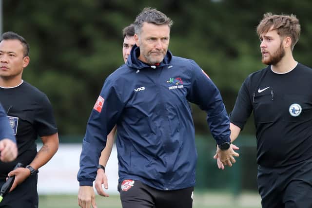 Simon Hollyhead pictured after what proved to be his final game in charge of the Poppies (Picture: Peter Short)