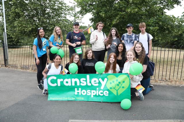 National Citizen Service members in Kettering on their sponsored step for Cransley Hospice