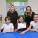 Oak Tree After School Club co-owner Louisa Panter, with Bellway Sales Manager Amy Hughes