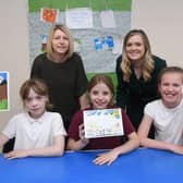 Oak Tree After School Club co-owner Louisa Panter, with Bellway Sales Manager Amy Hughes