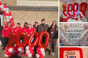 This week's celebration of 1,000 days donating food to families in the Kettering area