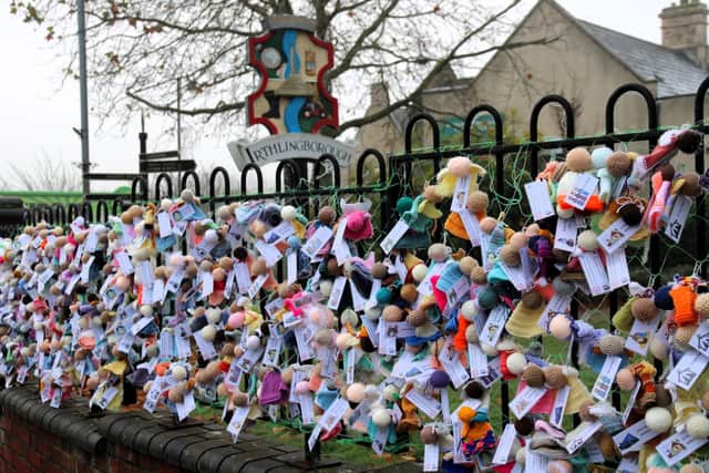 Local people were invited to take one of the over 500 angels home