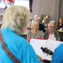 Guests enjoy at sing-along