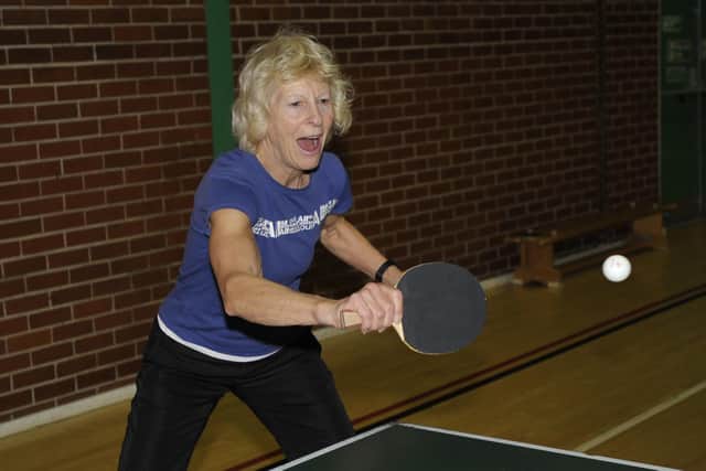 Barbara Carter has worked as a fitness instructor since she was 40. In 2010 she set up table tennis for Over 50s at Rushden's Pemberton Centre