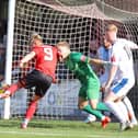 Eddie Panter kept out at close range (picture: Peter Short)
