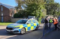 Police attended Bishop Stopford School in Kettering after a bomb hoax/IMG