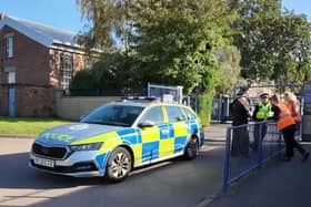 Police attended Bishop Stopford School in Kettering after a bomb hoax/IMG