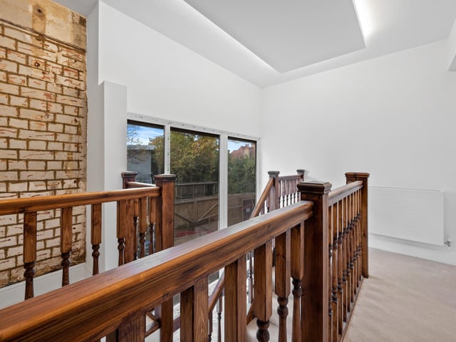 Inside the townhouse