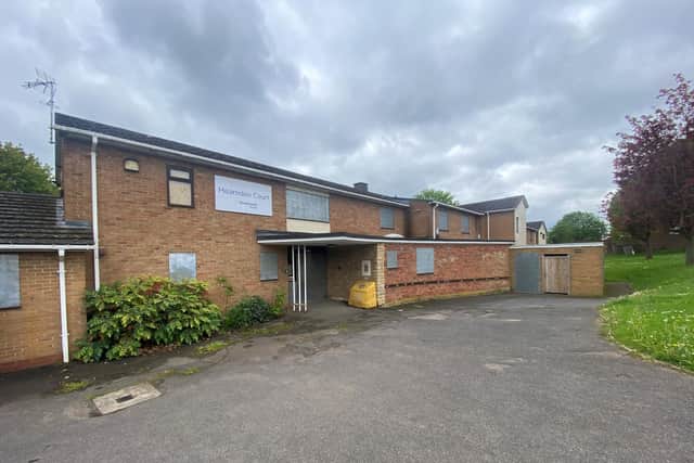 How Hearnden Court in Wellingborough looked before it was demolished