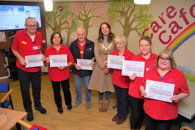 The Mayor of Kettering has presented appreciation awards from the town to volunteers at KGH.