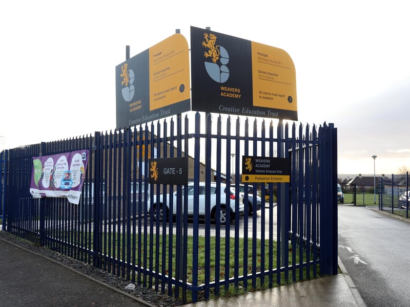 At Weavers Academy in Wellingborough, the Progress 8 score was -0.11, putting it in the Government's average bracket