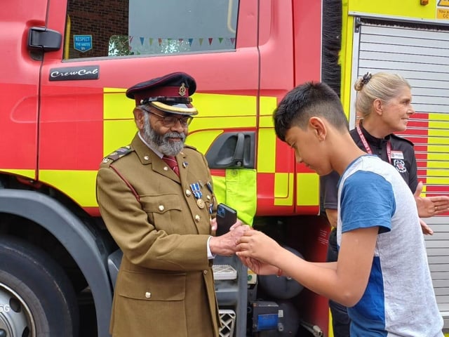 Wellingborough Hindus attend fire station open day for Raksha Bandhan celebrations
