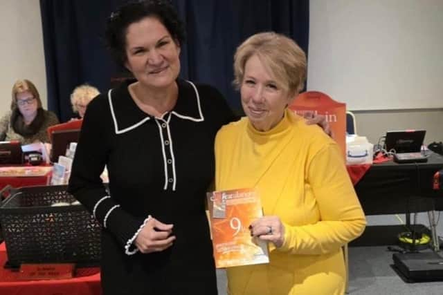 AWARDED CHRISTEL HER 9 AND HALF STONE WEIGHTLOSS CERTIFICATE