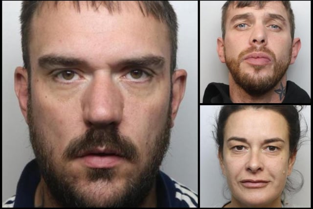 Gang members ANDREW BUCK, ADAM MERKITT and TANYA DAWKES plotted kidnap and robbery of thousands in TVs, phones and luxury goods from a Northampton hotel bolt-hole, posing as police and telling two DPD drivers they had explosives on board. Merkitt was jailed for nine years, Buck for nine years, seven months and his partner Dawkes for 30 months.