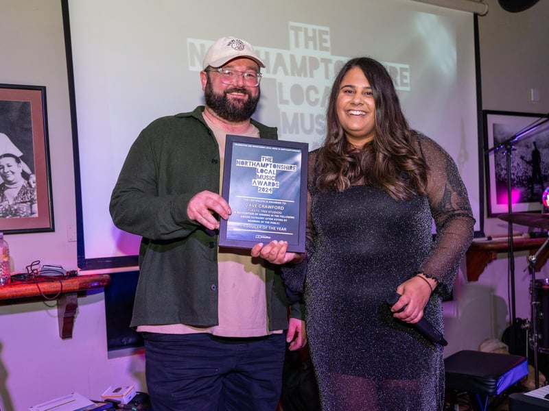 Producer Of The Year was won by Dave Crawford who was unable to attend the ceremony. Collaborator Maddox Jones collected the award on his behalf.