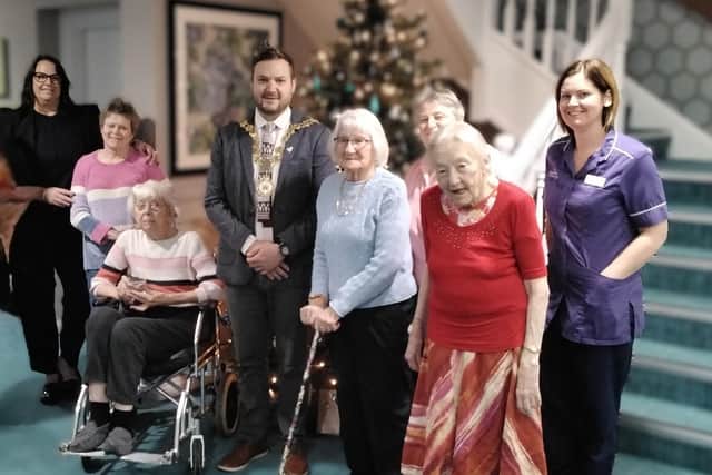 The Mayor of Kettering visits Claremont Parkway Care Home