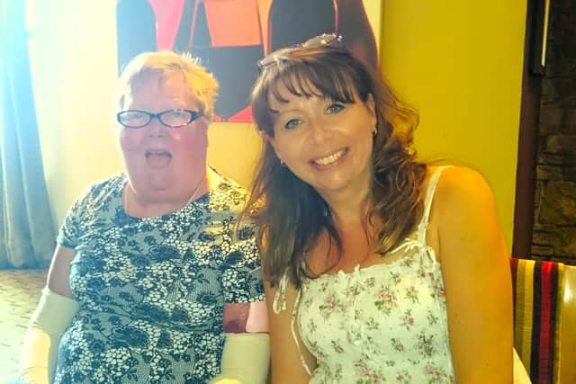 Tracey (right) with mum Linda (left)