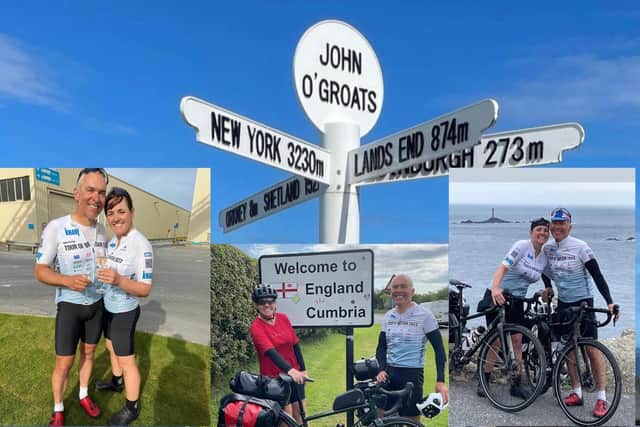 Eddy and Teresa Clutton on their charity bike ride