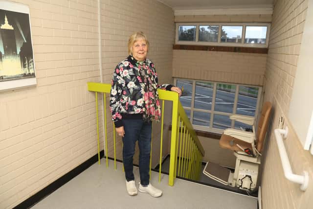 Janet Paling's stairlift, that she needs to get up and down the stairs to her flat, is being removed by North Northants Council/National World