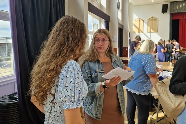 GCSE results day at Huxlow Academy