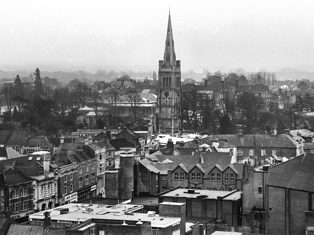 1984 View of Kettering's St Peter and St Paul Church