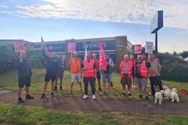 Posties are also on strike in Corby.