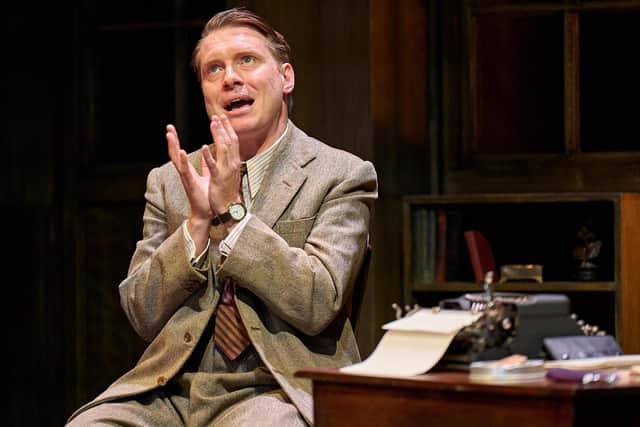 'Fizzing with restrained excitement': Mark Edel-Hunt as Alan Turing (photo: Manuel Harlan)