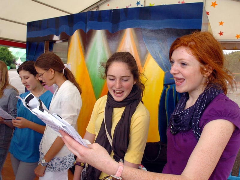 Prince William School students sing on stage in the 2007 event.