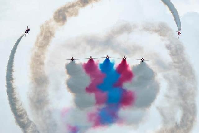 The RAF acrobatic team are firm favourites wherever they fly