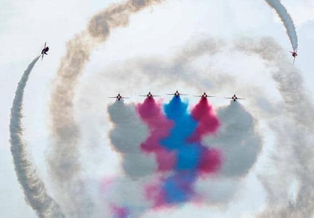 The RAF acrobatic team are firm favourites wherever they fly