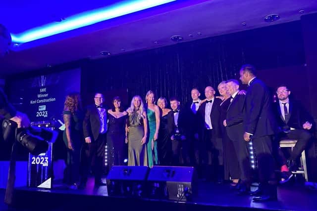 The company was named SME of the year at a recent industry awards night. Image: Kori Construction