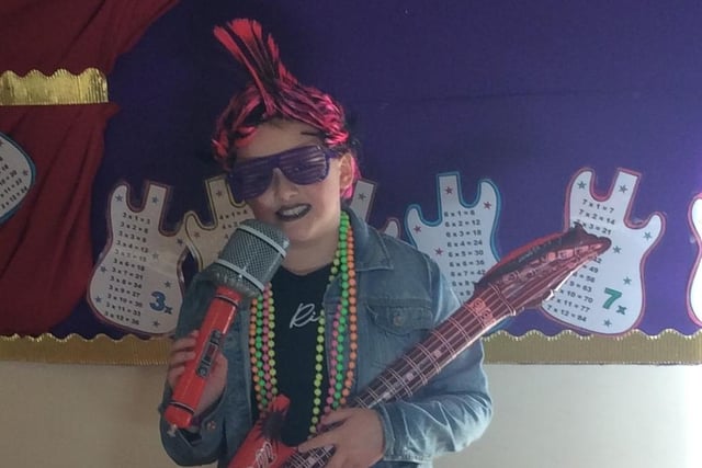 Ringstead Church of England Primary School launches Times Tables Rock Stars with funky fancy dress