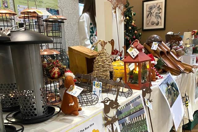 The Bee Hive and Horti Hub brought a selection of items to sell on the day