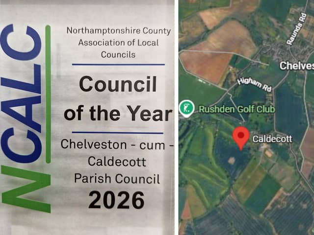 Chelveston-cum-Caldecott Parish Council is delighted with the award