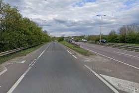 The collision happened on the eastbound slip road on the A45 Image: Google Maps