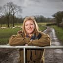Milly on farm in Northamptonshire