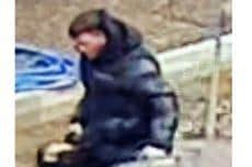 Police want to speak to the man in the photo. Photo: Northamptonshire Police.