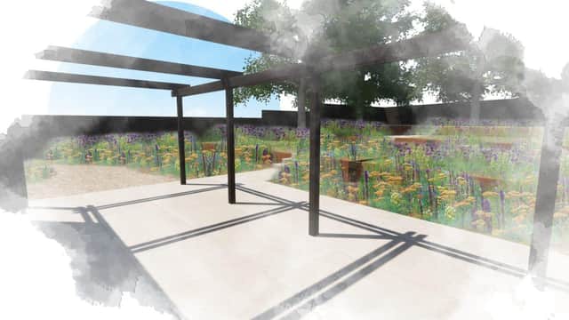 Artist's impression of how the sensory garden could look