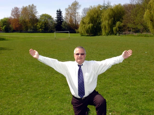Corby Highland Gathering: Highland Gathering organiser, Mark Pengelly, pictured in the fields where the Highland gathering is held prior to the 2009 event