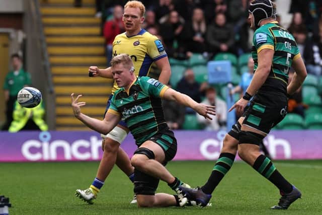 Tom Pearson scored for Saints during the first half (photo by David Rogers/Getty Images)