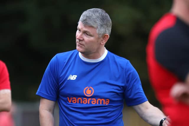 Lee Glover's Kettering Town drew 2-2 with Southend United in their latest pre-season outing. Picture by Peter Short