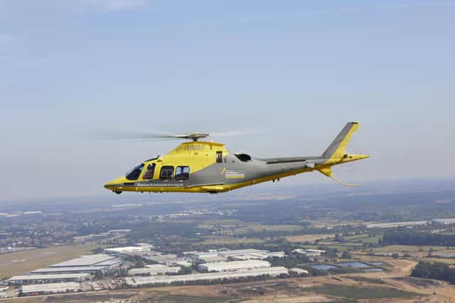 The air ambulance in action