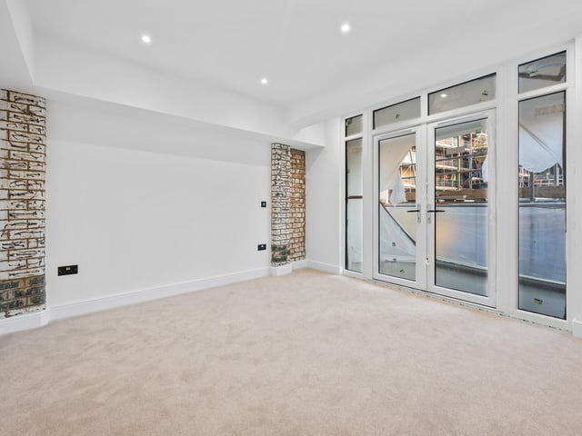 Inside one of the new townhouses