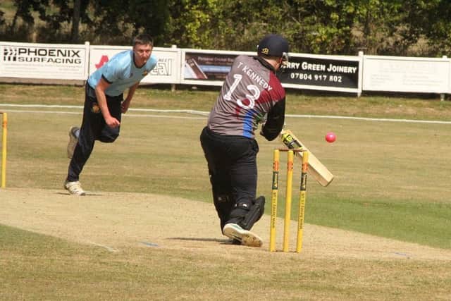 Action from the NCL T20 Cup semi-final between Loddington & Mawsley and eventual winners Haddon