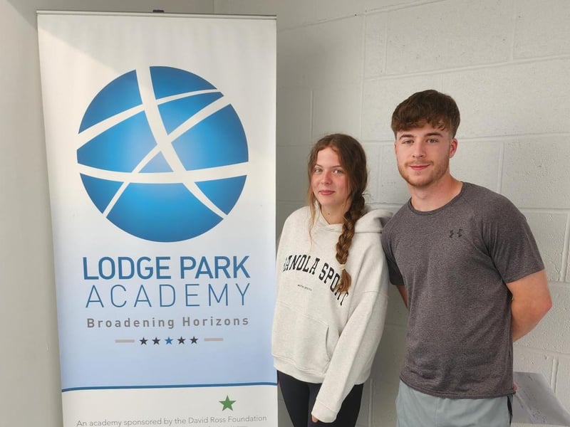 Morgan and Noah from Lodge Park Academy