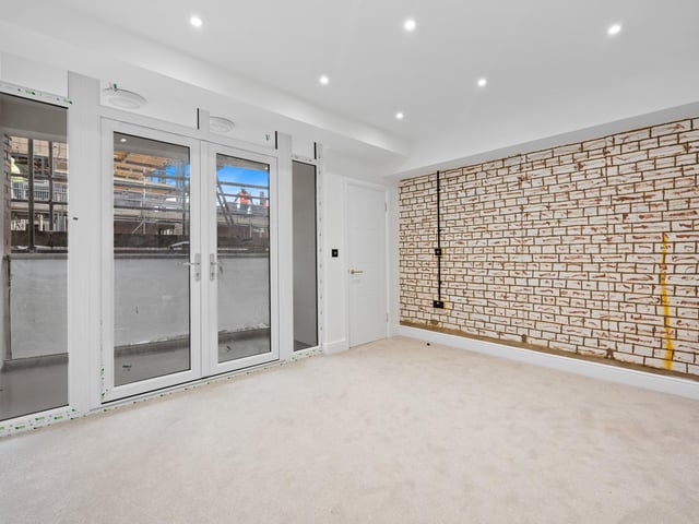 Inside the townhouse