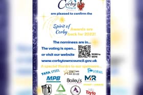 The Spirit of Corby awards take place on November 19