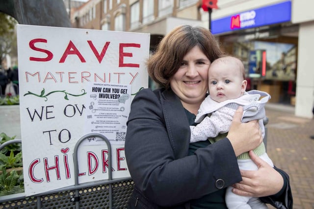 Saving maternity services for the good of children was a common message