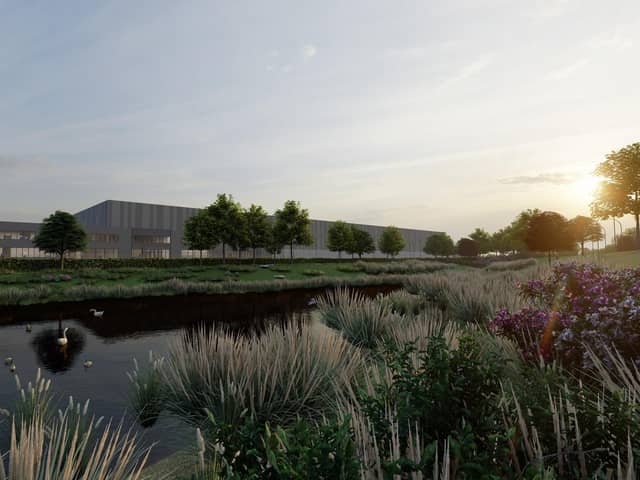 IM Properties computer generated image of the proposed Thrapston Business Park