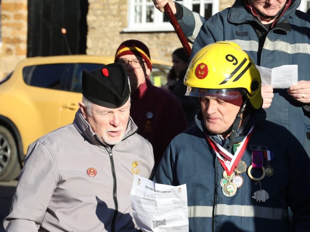 Annual Boxing Day Squirt between Geddington Volunteer Fire Brigade and Northants Fire and Rescue at Geddington Ford/National World